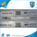 Uso comercial Etiqueta personalizada del código de QR Impresión y garantía de la seguridad Etiqueta nula del papel